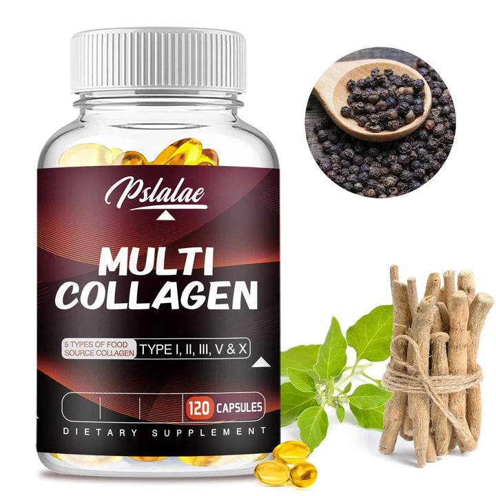 Multi Collagen Capsules – Support for Joints, Bones, Skin, and Nails – 120 Capsules